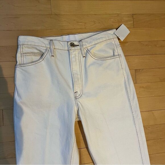 Frame Denim Le Italien Straight Leg Jeans in Blanc White 26 NWOT - Picture 11 of 16